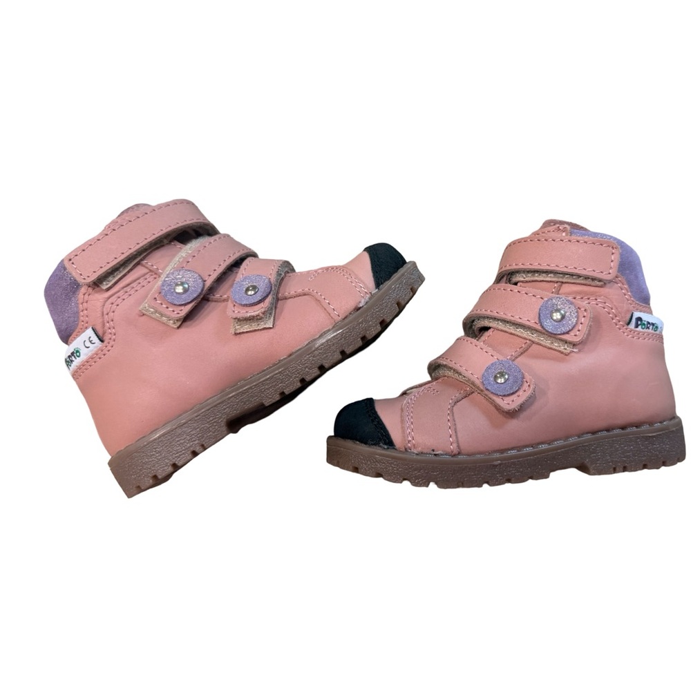 Mrugala Porto Orthopedic Toddler Boots EU 20 US 5 Pink Purple Velcro NWT - Picture 5 of 13